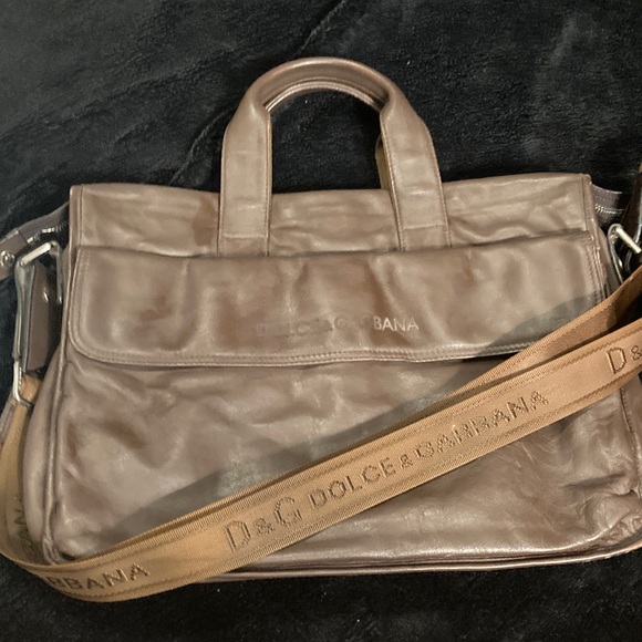 Dolce & Gabbana Tan Leather Briefcase - Picture 3 of 15